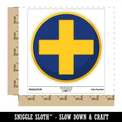 Plus Sign Solid Waterproof Vinyl Phone Tablet Laptop Water Bottle Sticker Set - 5 Pack