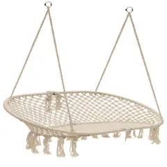 Sorbus Double Hammock Chair Macram&Atilde;&copy; Swing, 300 Pound Capacity, Perfect for Indoor/Outdoor Home, Patio, Deck, Yard, Garden