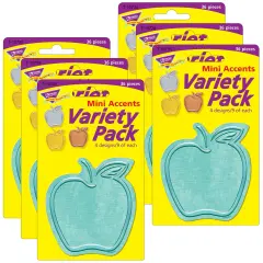 I &hearts; Metal&trade; Apples Mini Accents Variety Pack, 36 Per Pack, 6 Packs
