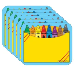 Crayon Box Name Tags, 40 Per Pack, 6 Packs