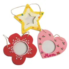 Unfinished Wood Mini Assorted Frames (Pack of 18)