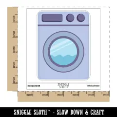 Washing Machine Laundry Waterproof Vinyl Phone Tablet Laptop Water Bottle Sticker Set - 5 Pack