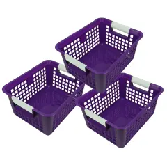 Tattle&reg; Book Basket, Purple, Pack of 3