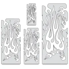 Iwata Artool Freehand Template - Set of 2, Flame Master Complete