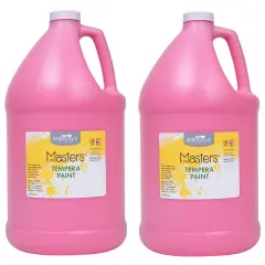 Little Masters&reg; Tempera Paint, Pink, Gallon, Pack of 2