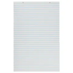 Primary Chart Pad, White, 1" Ruled Short Way, 24" x 36", 100 Sheets