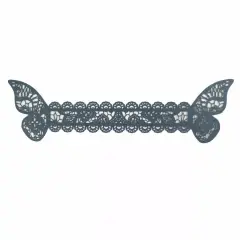 12 NAVY BLUE Laser Cut Butterfly NAPKIN RINGS Wedding Party Gift