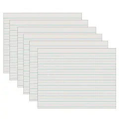 Newsprint Handwriting Paper, Alternate Dotted, Grade 2, 3/4" x 3/8" Ruled Long, 11" x 8-1/2", 500 Sheets Per Pack, 5 Packs