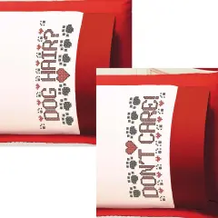 HerrschnersDog Hair Don't Care Pillowcase Pair Stamped Cross-Stitch Multi