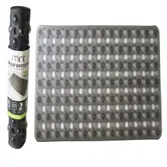 Non Skid Bubble Bath Mat - 4 Colors! Gray