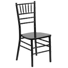 Emma and Oliver Wedding & Event Wood Chiavari Dining Chair Black
