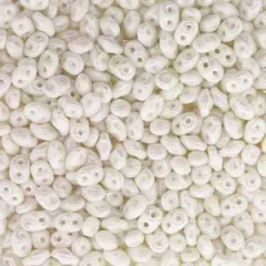 Superduo, White Luster, SD0300-14400, 50 grams