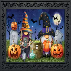 Briarwood Lane Halloween Gnomes Doormat Spooky Humor 30" x 18"