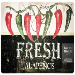 2-Pack Premium Comfort Kitchen Mats (Jalapenos)