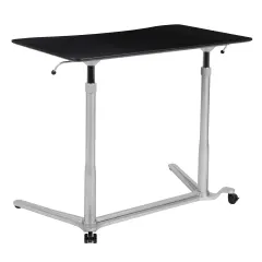 Emma and Oliver Sit-Down, Stand-Up Ergonomic Computer Desk - Standing Desk Black