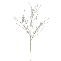 Northlight 36" Champagne Gold Glittered Christmas Twig Spray