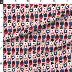 Various Fabrics by the Yard or Fat Quarter Whimsical Kittens Cat Custom Printed Fabric by Spoonflower