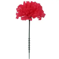 Fuchsia Carnation Picks 100-Pack, 5-Inch Stems, 3.5-Inch Blooms for Floral Arrangements, Weddings, Parties, and Everyday Decor, Floral Home by Artificial Flowers