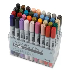 Copic Ciao Double Ended Marker Set - Set D, Set of 36
