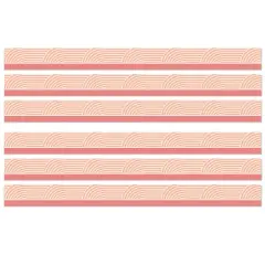 True to You Coral Wave Straight Bulletin Board Borders, 36 Feet Per Pack, 6 Packs