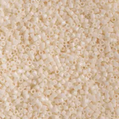 Miyuki Delica 50g Opaque Glass Beads, 11/0 White Bisque DB1490