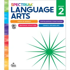 Spectrum Language Arts 2nd Grade Workbook, ELA Activity Book for Kids Ages 7-8, Parts of Speech, Sentence Structure, English Grammar, Vocabulary, Spelling, and More, Classroom or Homeschool Curriculum