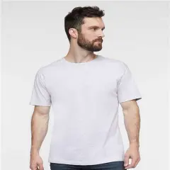 LAT&reg; Soft Fine Jersey Crewneck Cotton Tee Ash