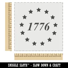 1776 Betsy Ross Flag Stars USA United States of America Wall Cookie DIY Craft Reusable Stencil