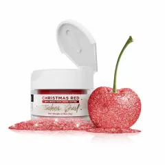 Bakell - Christmas Red Tinker Dust Edible Glitter (5g, 1x Jar) for Food, Desserts, and Beverages!