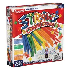 Roylco Straws and Connectors - 230 Pieces