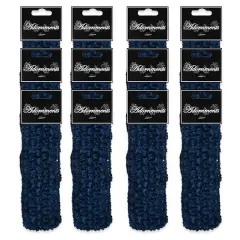 Pack of 12 Crochet Stretch Headbands Navy Blue