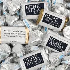 116 Pcs Wedding Rehearsal Dinner Candy Favors Miniatures Chocolate & Kisses (1.50 lbs) - Rustic