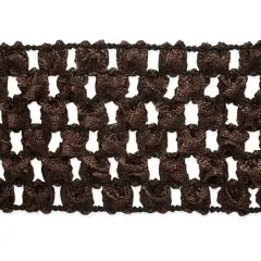 5 yards of 1 3/4" Crochet Stretch Trim | 5 yard cut Chocolate