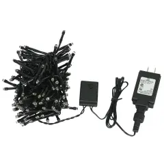 Vickerman 144Lt WmWht 8F Spider Set, 14' Long Black