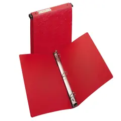 Avery Hanging Storage 3 Ring Binder, 1" Round Rings, 1 Red Binder (14803)