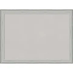 Bel Volto Silver Wood Framed Corkboard, Grey Cork