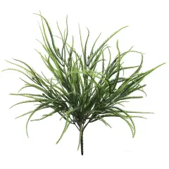 Refreshing 21" Green Millet Grass Bush Set of 12 - Authentic-Looking Artificial Greenery for Inviting Home Decor, Rustic Wedding Centerpieces, and Innovative DIY Projects, Floral Home by Artificial Flowers
