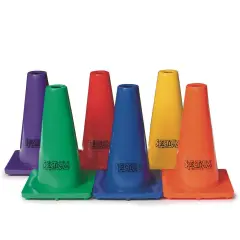 Spectrum&trade; Heavy Duty Poly Cones Set, 9"H (Set of 6)