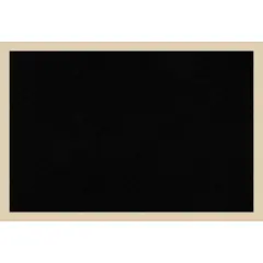 Svelte Wood Framed Corkboard, Black Cork Svelte Natural
