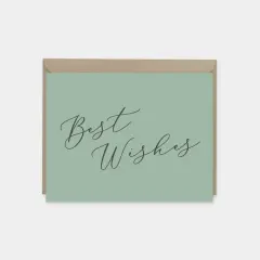 Best Wishes Cards, Calligraphy Card Set,