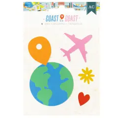 American Crafts Coast-to-Coast Metal Die Set-5/Pkg