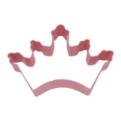 Crown Cookie Cutter (Pink, 5")