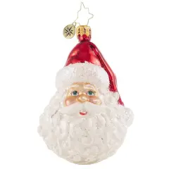 Christopher Radko Christopher Radko Classic St. Nick Gem Glass Christmas Ornament 1020647 White