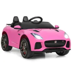 Iron Ride-On Jaguar F-Type SVR Car with Remote and MP3 Music Pink