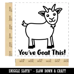 You've Goat Got This Teacher School Recognition Encouragement Self-Inking Rubber Stamp Ink Stamper Blue