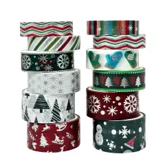 Wrapables Winter Season Washi Set for Arts & Crafts, Scrapbooking, Stationery, Diary Festive Cheer