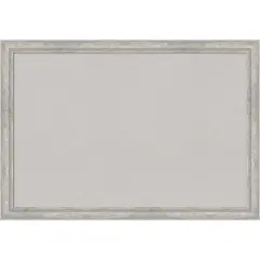 Angled Wood Framed Corkboard, Grey Cork Silver
