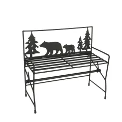Metal Bear Wall Hanging Kitchen Paper Towel Rack Cabin Bench Accessories Holder
