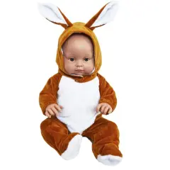 Brown Bunny Costume Fits 15-18 Inch Baby Dolls