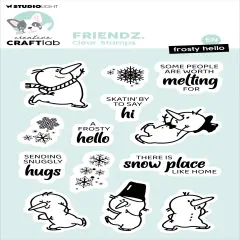 Studio Light Friendz Clear Stamps-Nr. 570, Frosty Hello